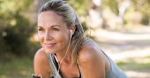 Woman running for anti aging effects